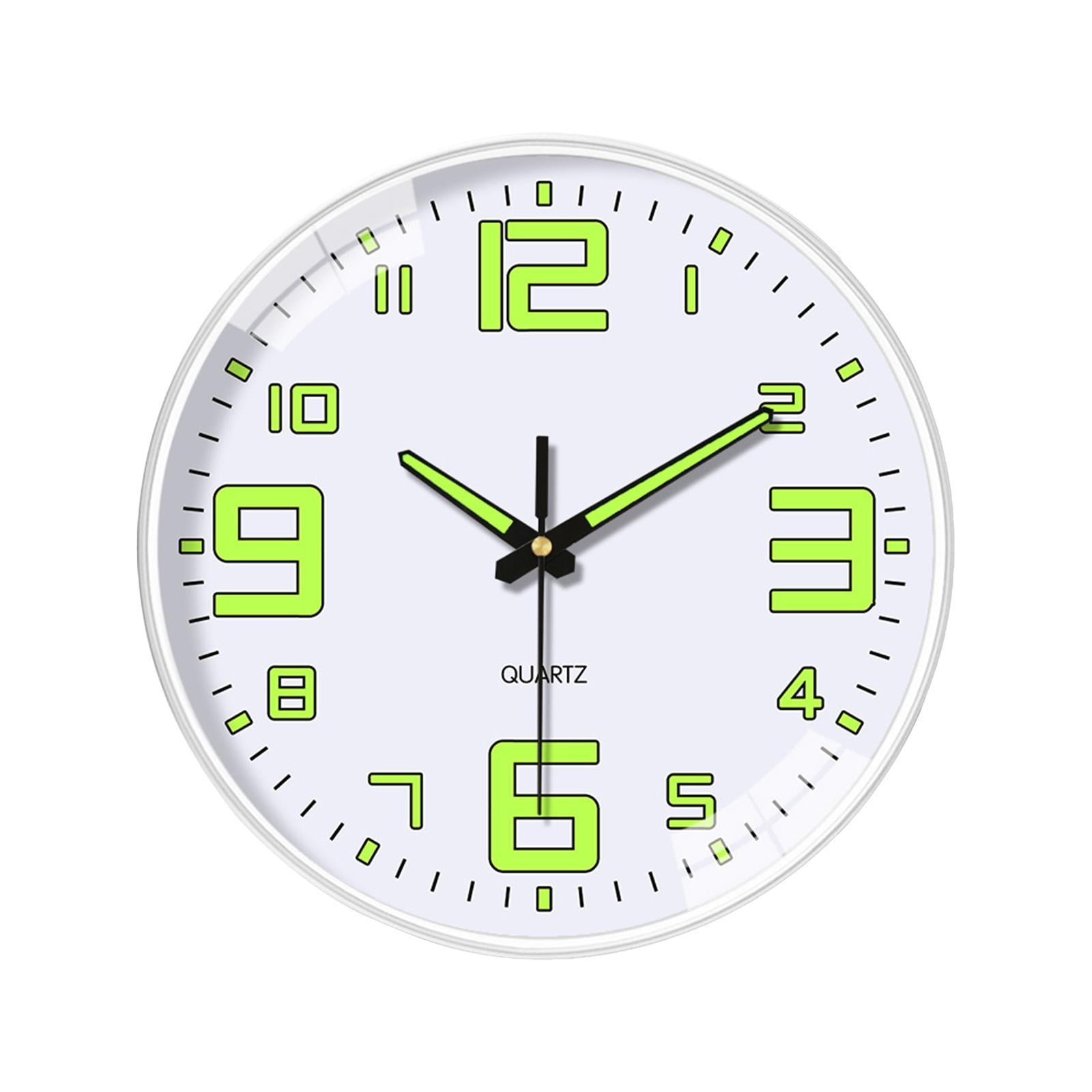 Bothyi - Reloj De Pared Silencioso Regalo Ideal Reloj Decorativo Para Sala De Estar Cocina Interior Números Grandes Blanco