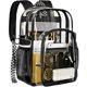 thumbnail image 1 of Mochila transparente PAMANO de PVC resistente para escuela, 1 of 3