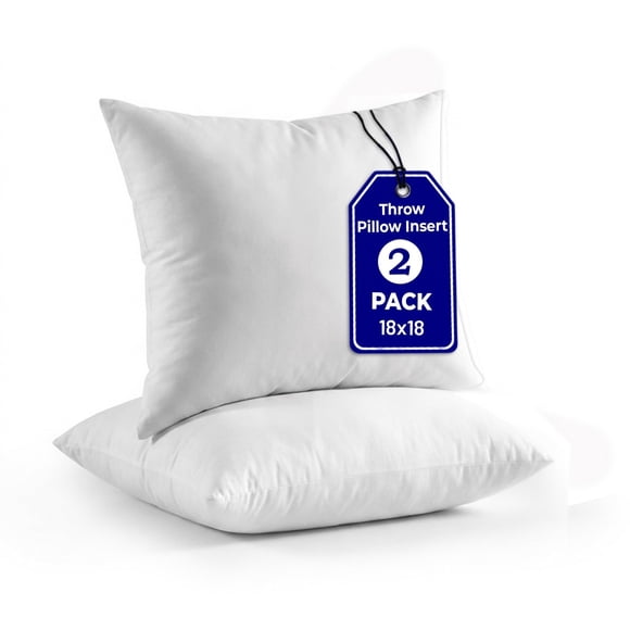 Relleno para Almohadón QUBA LINEN 46x46 cm Paquete de 2 Blanco