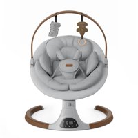 Baby Swing Monamii Bluetooth Con Altavoz De Música De 5 Velocidades, Color Gris