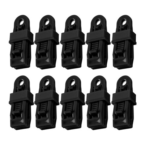 Magideal - Abrazaderas Para Toldo De Tienda De Campaña, 10 Uds., Fácil De Almacenar Y Transportar, Duradero, De Plástico Resistente, Fácil De Instalar, Clip De