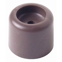 Tope De Puerta Redondo 25 Mm Plástico Café 80 Un Dvp