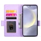 thumbnail image 3 of Funda Cartera Magnética con Tarjetas y Soporte para Samsung Galaxy S25 Edge Morado, 3 of 5
