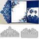 thumbnail image 1 of Troqueles Suds&WH 12x7,2 cm Flor de Encaje 2 piezas Plateado, 1 of 7