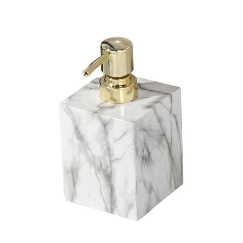 Magideal - Dispensador De Jabón, Bomba De Espuma, Botella De Loción, Champú, Ducha, Dispensador De Jabón De Manos Reutilizable Rústico, Dispensador De Jabón Líqu Oro Blanco