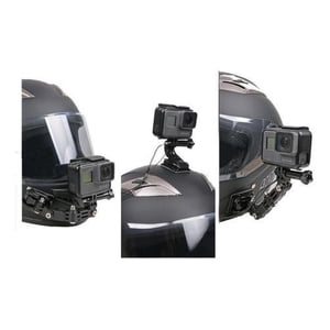 Genérica - Soporte Gopro Frontal Y Lateral Para Casco De Moto-Bicicleta Multicolor