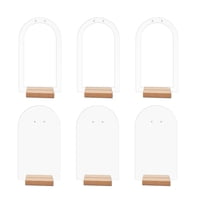 Magideal - Soporte De Exhibición De Pendientes De 6 Uds., Bandeja De Exhibición De Pendientes De Acrílico, Organizador De Pendientes, Escaparate De Exhibición De