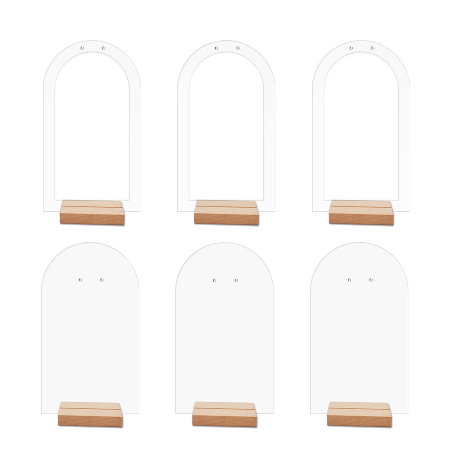 Magideal - Soporte De Exhibición De Pendientes De 6 Uds., Bandeja De Exhibición De Pendientes De Acrílico, Organizador De Pendientes, Escaparate De Exhibición De