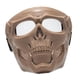 thumbnail image 2 of Gafas De Calavera Máscara Ajustable Para Esquiar Nieve Motociclismo Película Prop Caqui Lente Transparente, 2 of 5