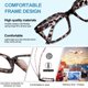 thumbnail image 4 of Gafas de Lectura AEZUNI 3.0 Leopardo Cuadrado Oversized, 4 of 7