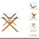 thumbnail image 3 of Juego de Comedor Mesa de Vidrio cross 140x90 con 6 sillas Crossback Madera Rattan Natural, 3 of 4