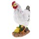 thumbnail image 3 of Resina artificial gallina pollo figura decoración para el hogar gallina blanca, 3 of 5