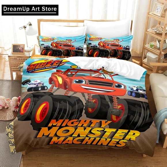 Blaze N Monster Machines Bedding SetDuvet Cover Double Adult Boys Bedclothes Quilt Cover