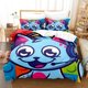 thumbnail image 1 of Gravycatman Bedding Set Single Twin Full Queen King Size Bed Set Aldult Kid Bedroom Duvetcover Sets 3D Print Anime Kawaii Bed Sheets, 1 of 5