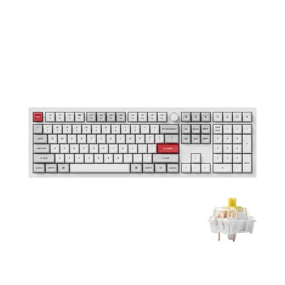 Teclado Keychron Q6 Pro Bluetooth Hot-Swappable Blanco