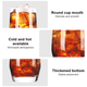 thumbnail image 4 of 2 vasos de vidrio, vasos para jugo domésticos, tazas de té simples resistentes al calor, vasos para bebidas, color transparente, 4 of 5