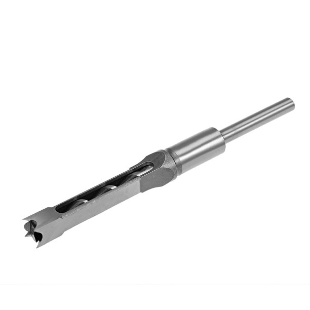 Unique Bargains Broca de Agujero Cuadrado para Madera 1/2" Cincel Hueco Mortajadora Cortador de Espuela, Acero de Alto Carbono para Carpintería