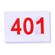thumbnail image 4 of Babero Para Correr Números De Competidor Ligeros Para Gimnasia Baloncesto Fútbol 401 A 500, 4 of 5
