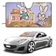 thumbnail image 1 of Superbuns Parasol para Parabrisas Delantero Protector Plegable, Visera Solar para Auto Bloquea Rayos UV Mantiene tu Vehículo Fresco140cm*76cm, 1 of 6