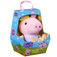 Peluche Peppa Pig Baby Evie Con Manta Para Niños Mayores De 18 Meses