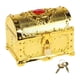 thumbnail image 3 of Cofre Pirata Baúl Tesoro Infantil Caja Joyería Decorativa con Cerradura Estilo Antiguo Multifuncional para Regalar Cumpleaños Decoración Casa Oficina, 3 of 5