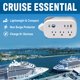 thumbnail image 2 of Protector antisobretensión Power Strip Cruise On, 1 USB, 2 USB-C, 3 AC, 2 of 9