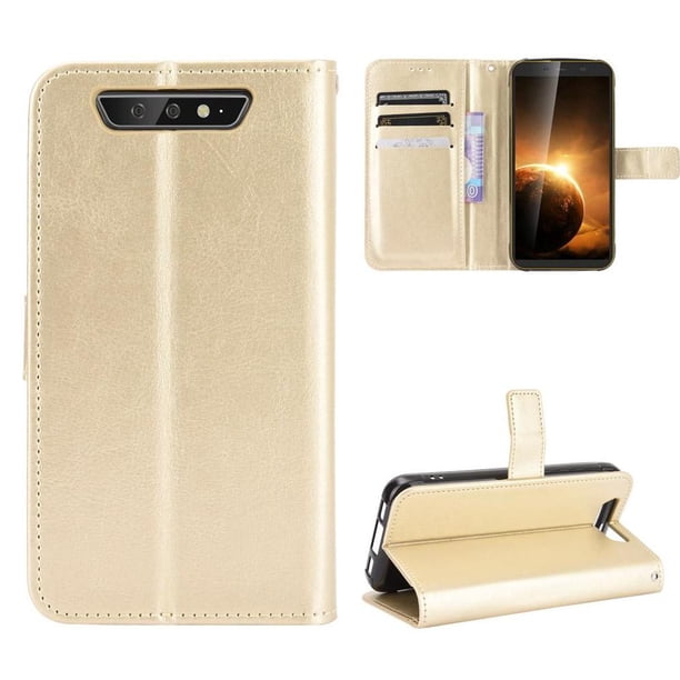 Funda tipo libro para Blackview BV5500, cartera todo‑en‑uno, funda multifuncional con tarjetero y correa de muñeca desmontable