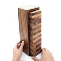 Juego Wood Tumbling Tower Bsiri, Ideal Para Fiestas, Acampadas Y Adultos