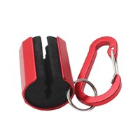 Ioensy - Soportes Para Cañas De Pescar Accesorios Ligeros Soporte Para Caña De Pescar Colgante Clip Rojo
