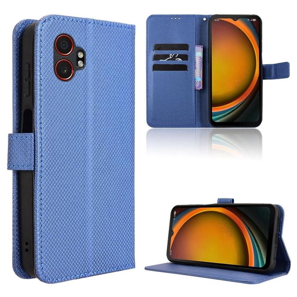 Funda Billetera para Samsung Galaxy S26 con Ranuras y Soporte Azul