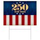 thumbnail image 1 of Letrero para jardín Beistle de plástico para el semiquincentenario, 250.º aniversario, 1 of 6