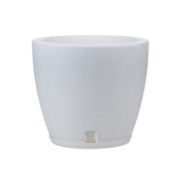 Floridis - Macetero Blanco Amsterdam 28Cm Alto Con Plato