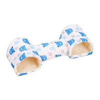 Ioensy - Cama Túnel Para Hámster, Hábitat, Juguete De Juego, Nido, Escondite Para Ratas, Ratones, Petauro Del Azúcar, Azul