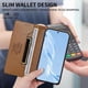 thumbnail image 3 of Funda Tipo Cartera de Cuero Sintético para XIAOMI 15 Ultra Bloqueo RFID, con Ranuras para Tarjetas y Bolsillo para Efectivo, Cierre Magnético Fuerte Marrón, 3 of 6