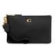thumbnail image 1 of Wristlet Coach Pulished Pebble Small, piel negra, 1 of 6