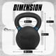 thumbnail image 2 of Kettlebell Yes4All, hierro fundido con recubrimiento en polvo, 40 kg/88 libras, azul oscuro, 2 of 7