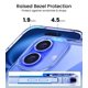 thumbnail image 4 of Funda de teléfono Mkeke para iPhone 16, transparente, con protección contra caídas de 4,9 m, 4 of 8