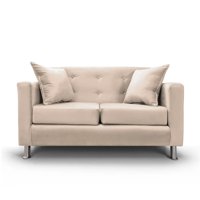 Nevi Express - Sofá 2 Cuerpos Francia Felpa Color Beige