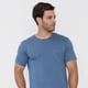 thumbnail image 3 of Polera Hombre Slub Bolsillo Celeste Corona, 3 of 5