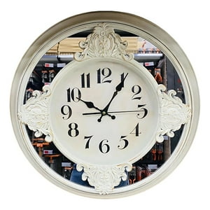 Genérico - Reloj Pared Decorativo Vintage Espejo Barroco Redondo Jhn