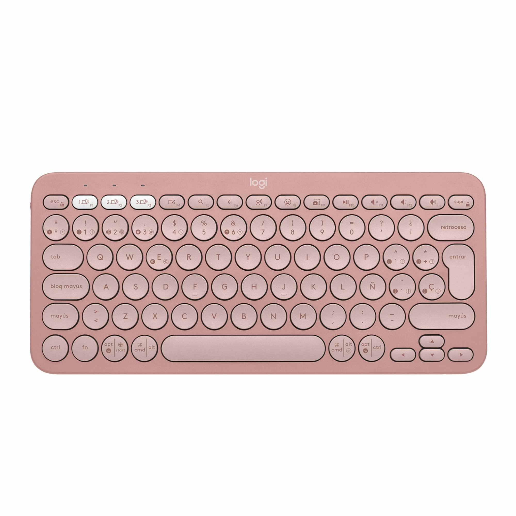 Logitech - Teclado Pebble 920-011785 Rosado