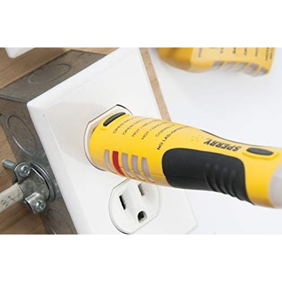 Tester Voltámetro Sperry VD7504GFI DualCheck GFCI Sin Contacto
