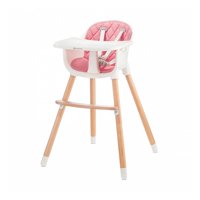 Kinderkraft - Silla De Comer Sienna Rosa