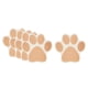 thumbnail image 3 of 5 Pegatinas Antideslizantes Para Bañera Con Estampado De Pata De Perro, Color Marrón, Pequeño, 3 of 5
