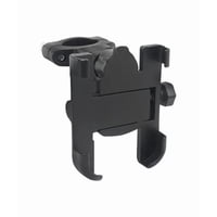 Genérico - Soporte Porta Celular Móvil Para Moto Y Bici, Metálico Antivibración, Color Negro