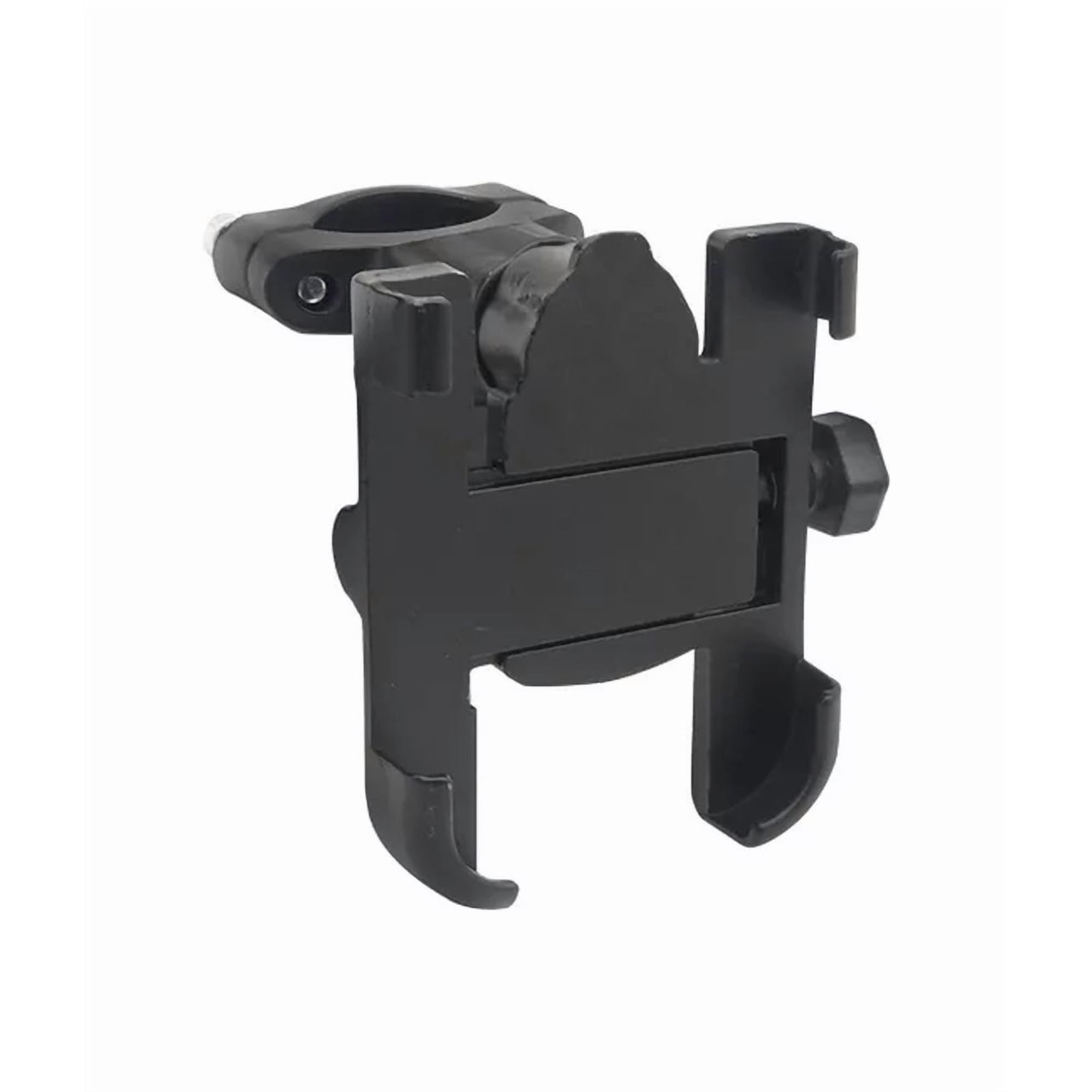 Genérico - Soporte Porta Celular Móvil Para Moto Y Bici, Metálico Antivibración, Color Negro