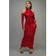 thumbnail image 2 of Vestido Fruncido Metalizado con Mangas, 2 of 5