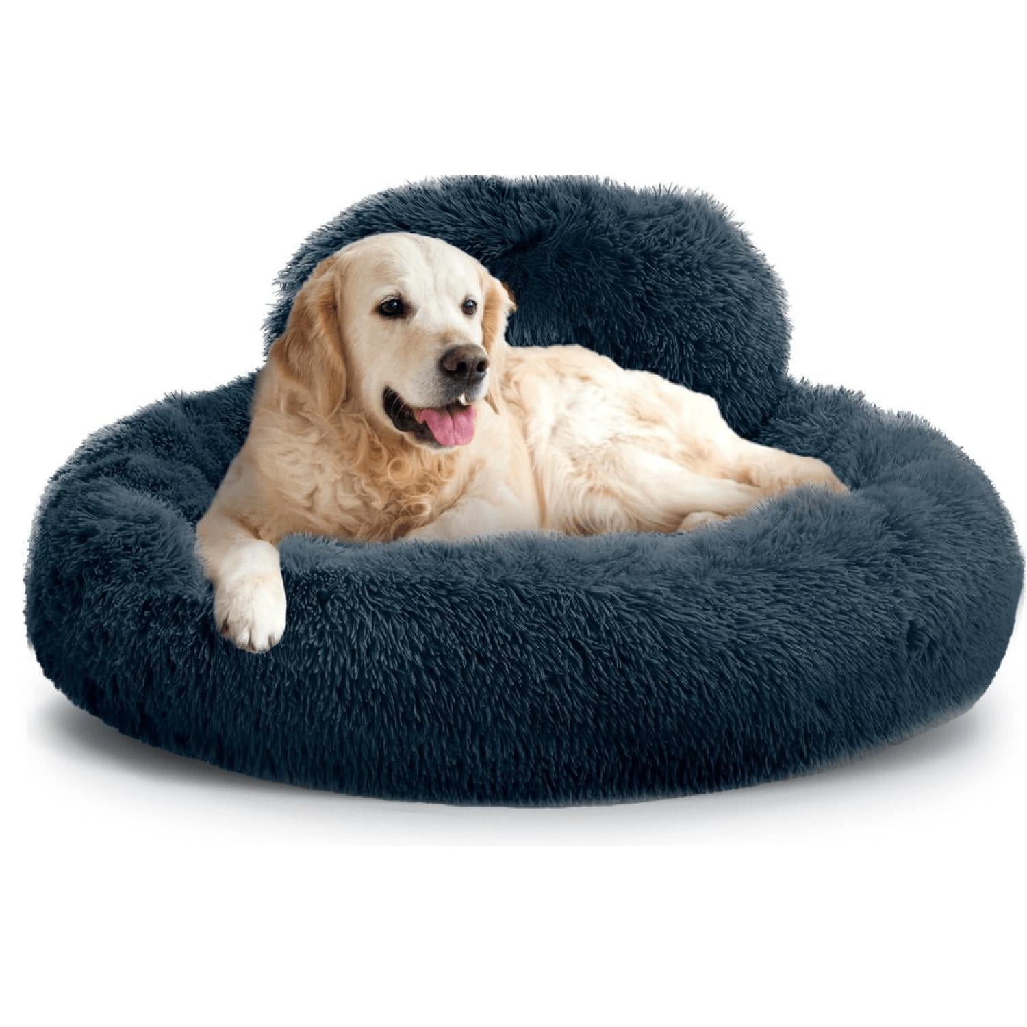 Cama Mascota Grande Yep Perro Xl Antiestrés Y Ronquido Azul
