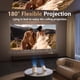 thumbnail image 5 of Mini proyector Trunera compatible con 4K, 1080P, 220 lúmenes ANSI, WiFi 6, 5 of 7