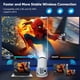 thumbnail image 4 of [Aplicaciones integradas] Proyector con soporte para WiFi y Bluetooth 4K 1080P, proyector inteligente ANSI 200 Android 12.0, pantalla de 120" incluida, 4 of 9